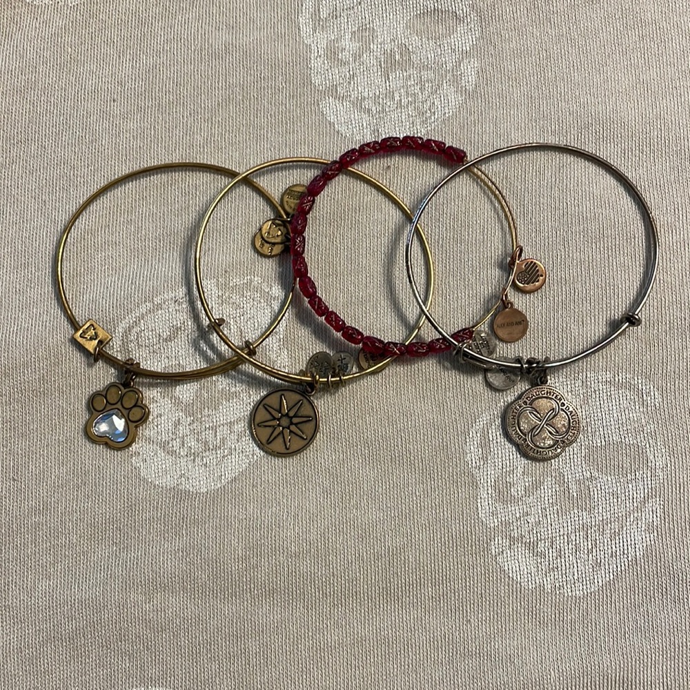 Set of 4 Alex and ani bracelets